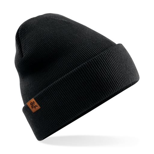 Czapka dzianinowa z wywinięciem - Black OFM